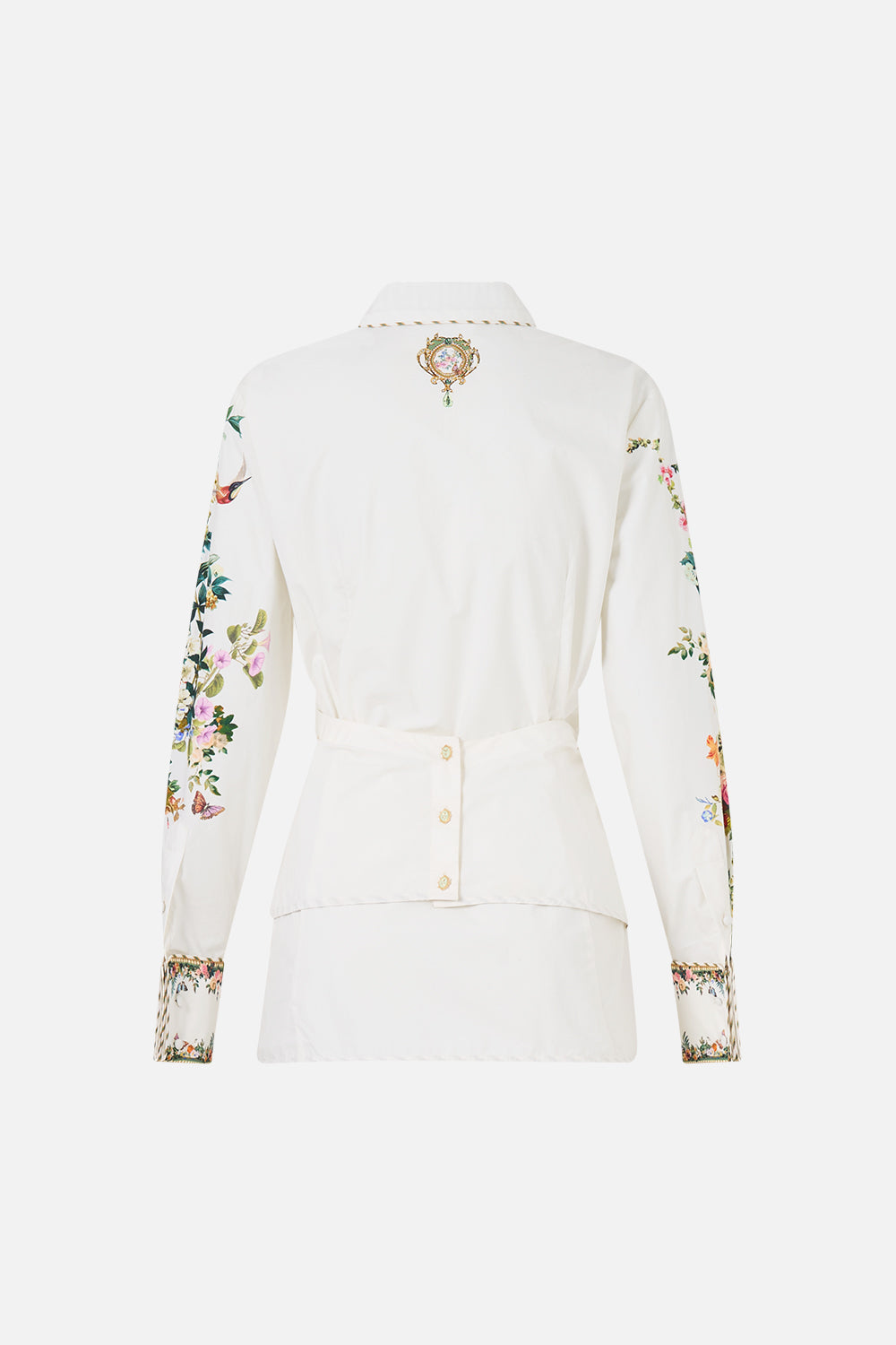 The CAMILLA FRONT WRAP SHIRT ART FOR THE EMPRESS