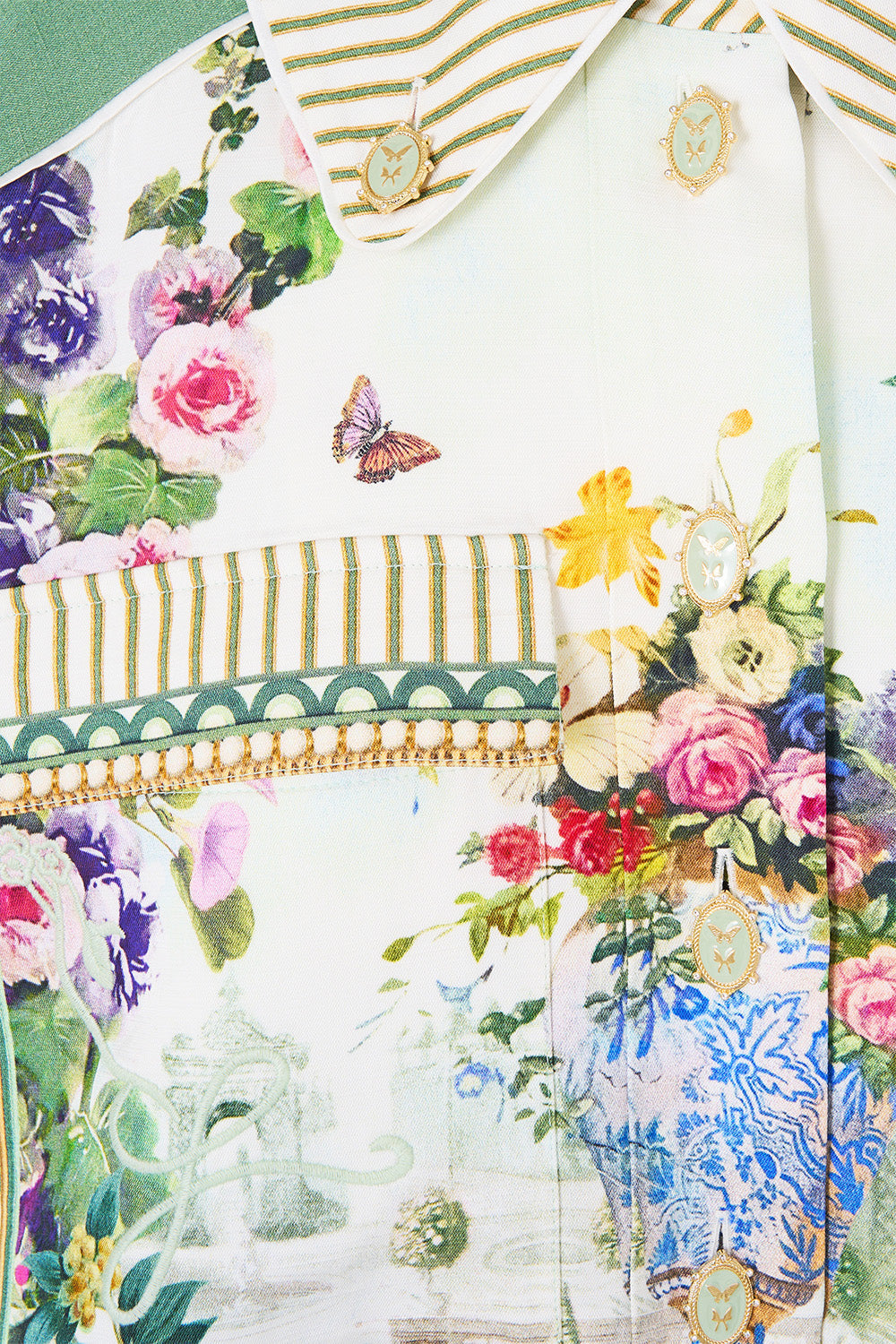 VESTE COURTE BOUTONNÉE AVEC DÉTAILS DE POCHES ART POUR L'IMPERATRICE