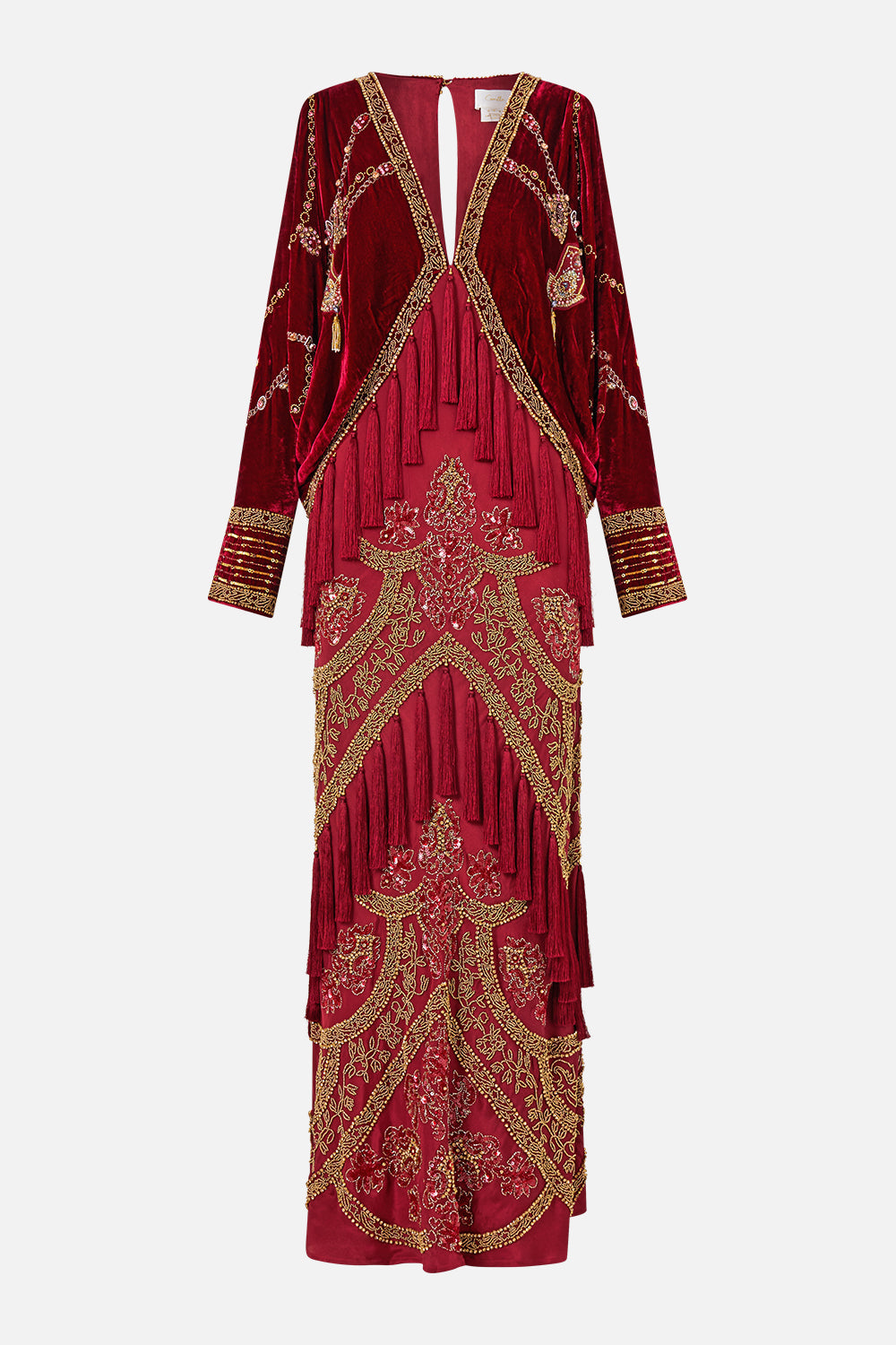 ROBE EN VELOURS DRAPÉE AUX ÉPAULES AVEC DÉCOLLETÉ PLONGEANT APPELLE-MOI UNE CALÈCHE