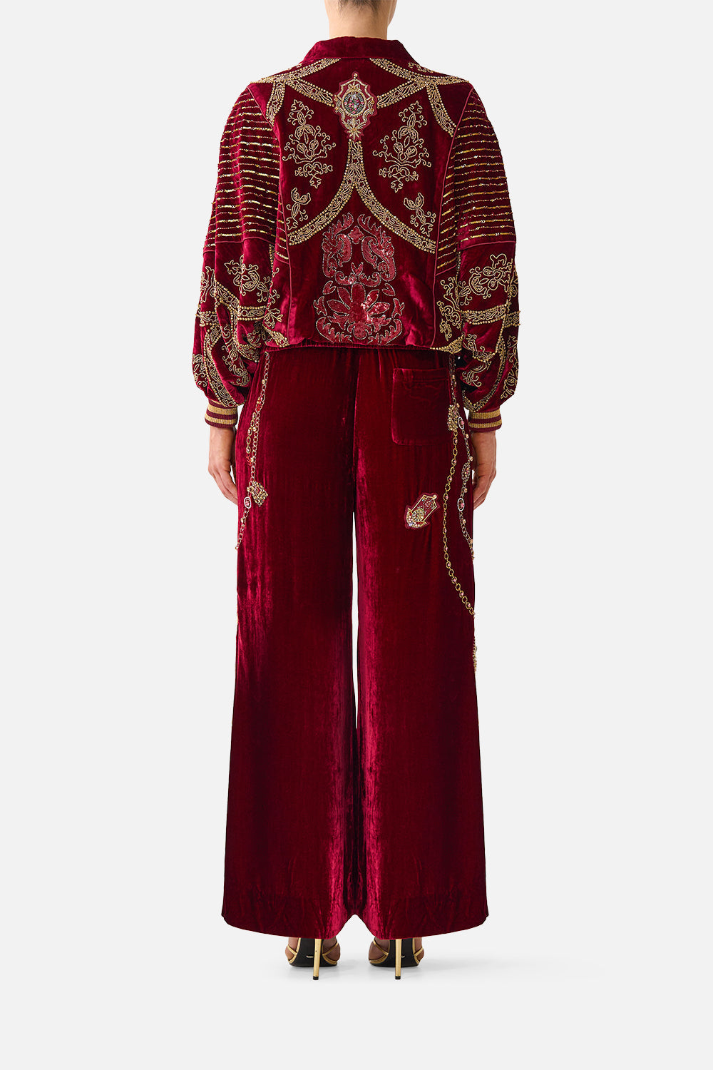 VELVET ZIP FRONT PANELLED SWEATER CALL ME A CARRIAGE