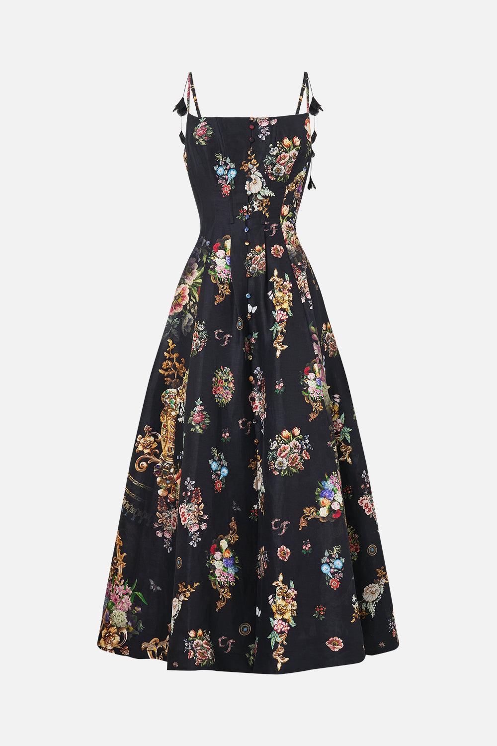 ROBE CORSET AVEC LONGUE JUPE ÉVASÉE NIGHT GARDEN