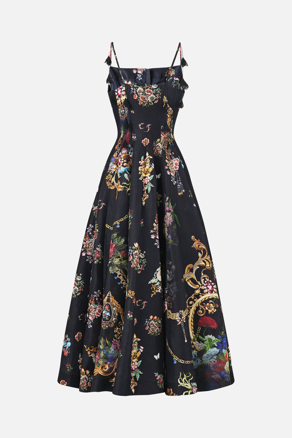 ROBE CORSET AVEC LONGUE JUPE ÉVASÉE NIGHT GARDEN