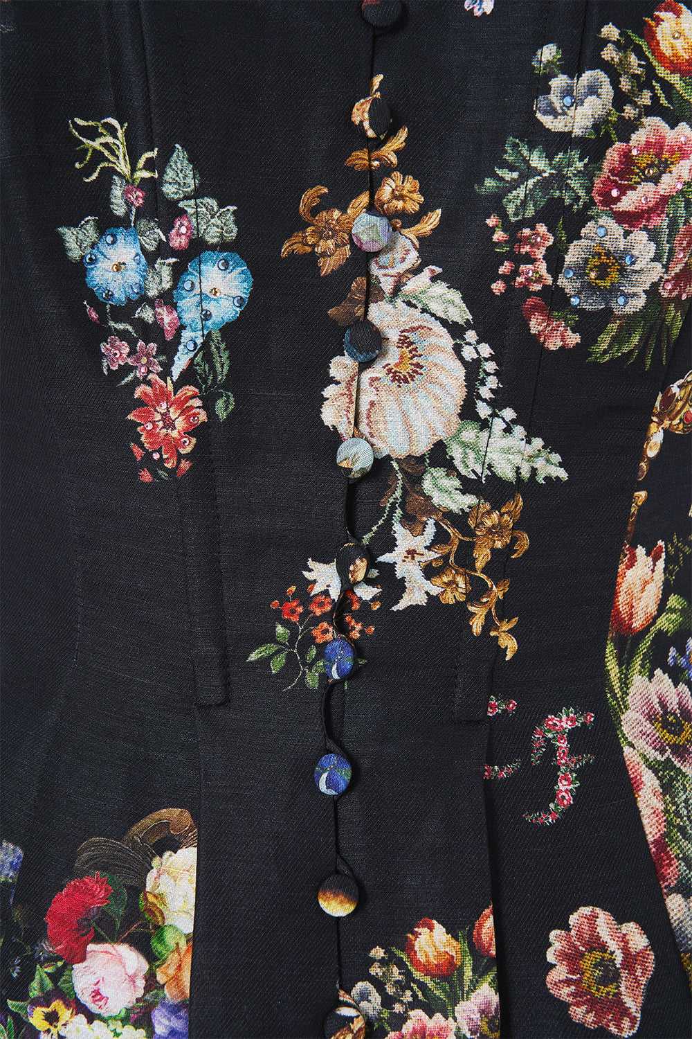 ROBE CORSET AVEC LONGUE JUPE ÉVASÉE NIGHT GARDEN