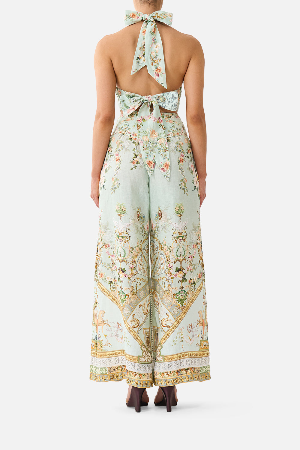 CORSET WAIST WIDE LEG PANT WILDFLOWER WUNDERLAND