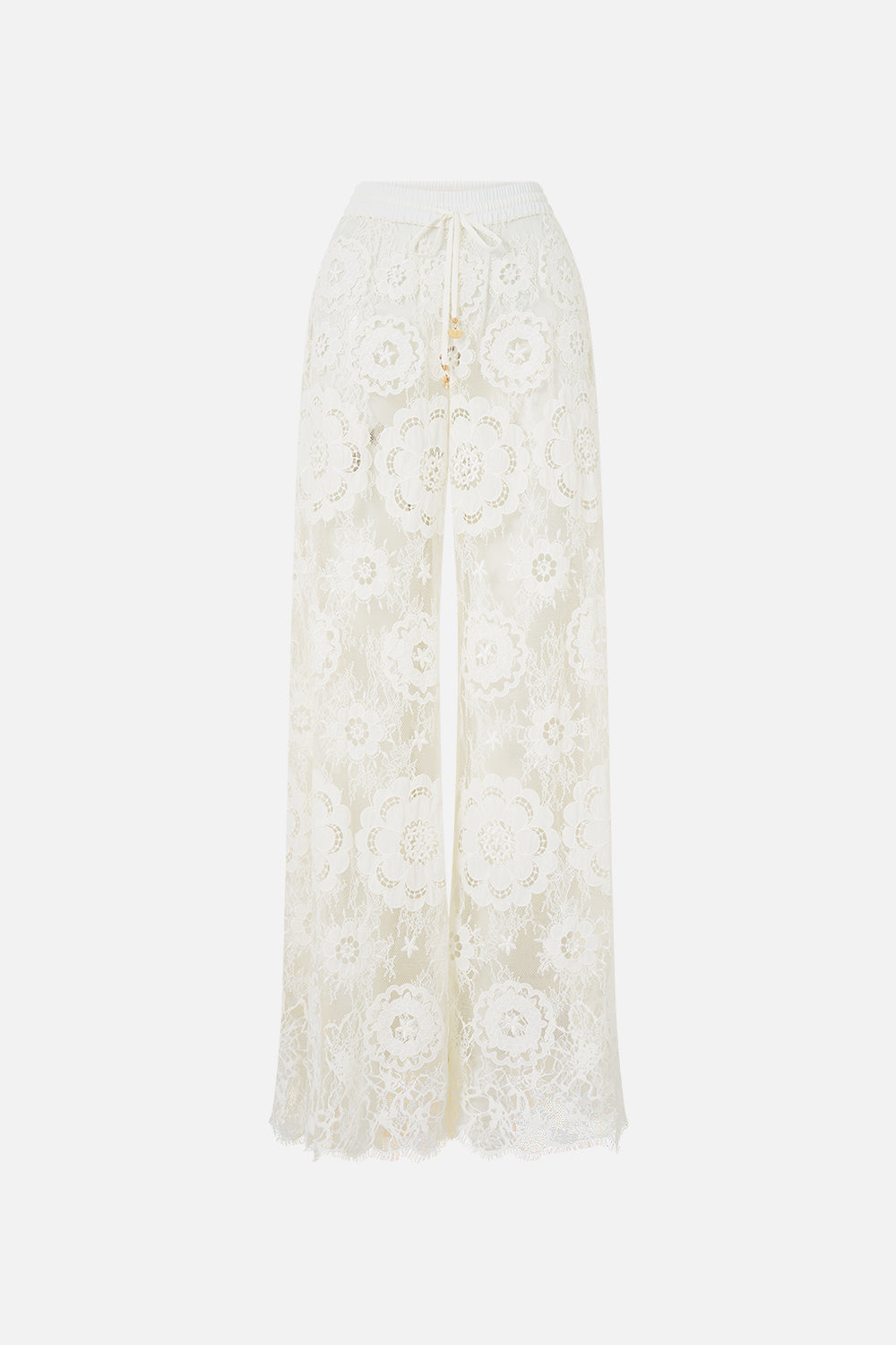 The CAMILLA COWL NECK CAMI WITH LACE A BELOVED BOUDOIR in our  print.