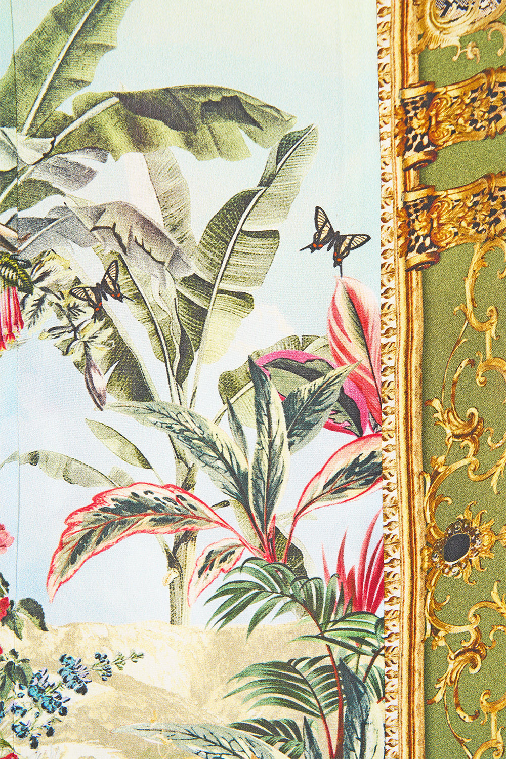 The CAMILLA Flared Jumpsuit Wanderlust Empire in our Wanderlust Empire print.