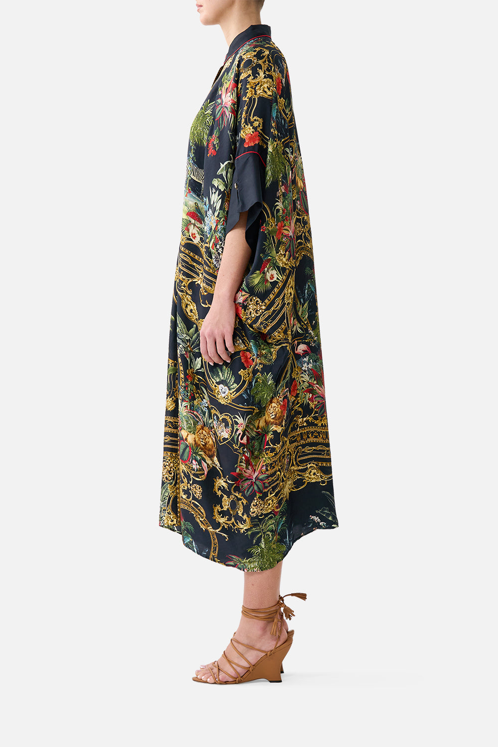 The CAMILLA Batwing Kaftan Palace Zoology in our Palace Zoology print.