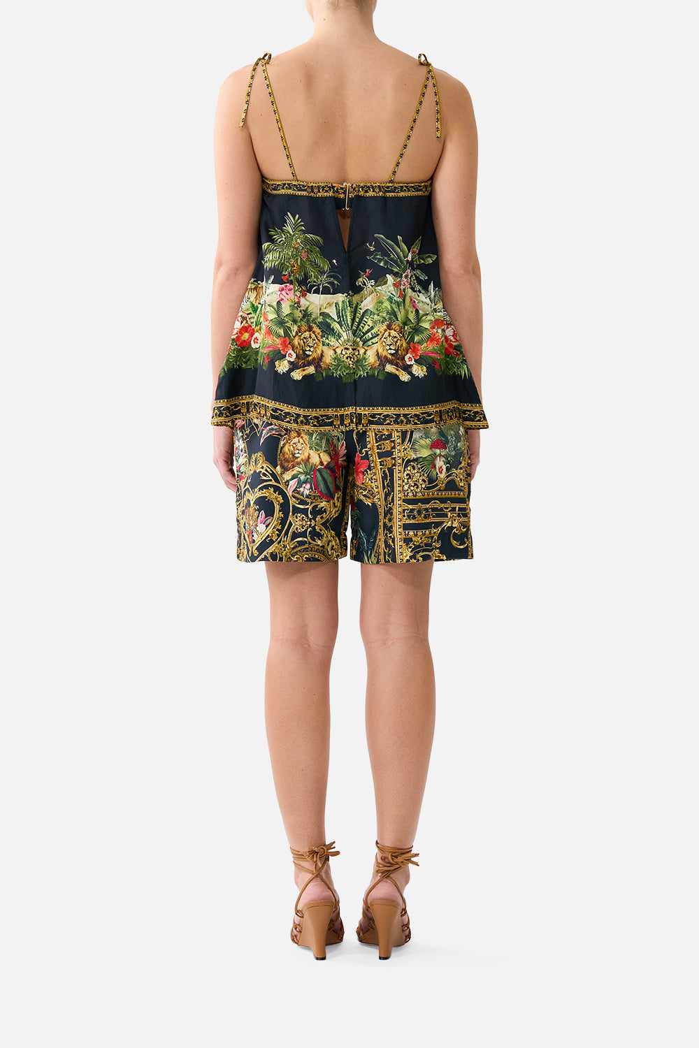 The CAMILLA Straight Scarf Top Palace Zoology in our Palace Zoology print.