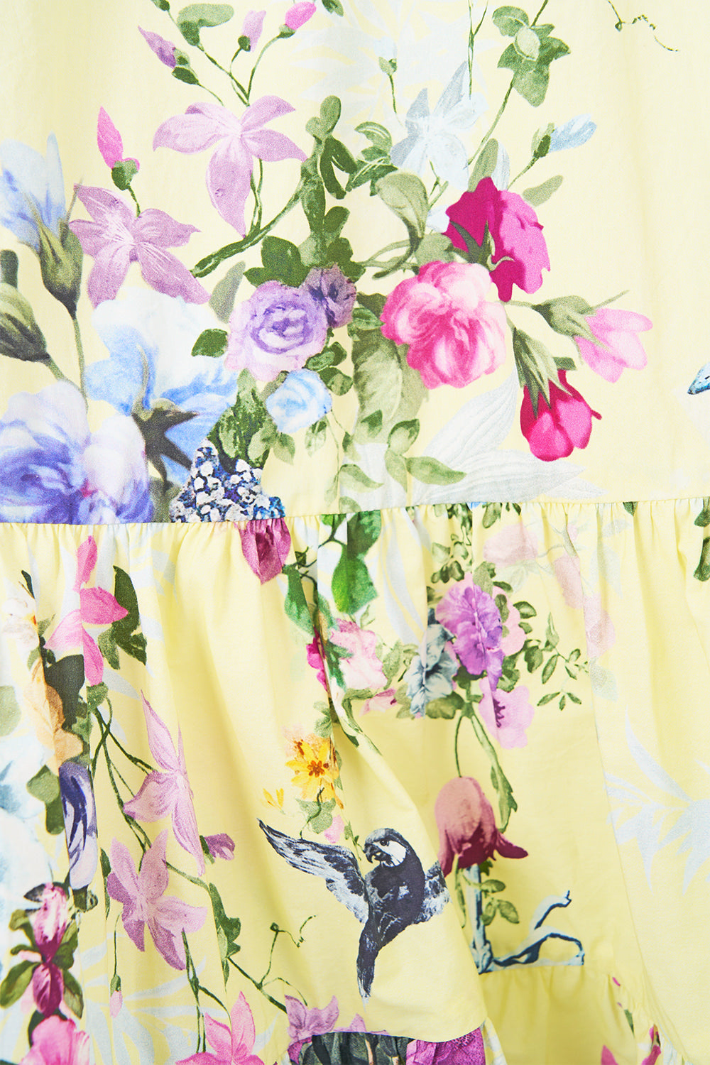 The CAMILLA Puff Sleeve Shirt Dress Chinoiserie Child in our Chinoiserie Child print.
