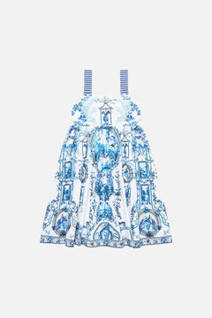 ROBE TRAPÈZE MI-LONGUE ENFANT AVEC BRODERIE THE PORCELAIN PARLOUR