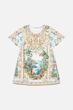 ROBE T-SHIRT MINI ENFANT AVEC OURLET ÉVASÉ SISI SOCIETY