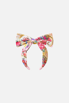 KIDS HEADBAND W LARGE BOW SHE’S NO WALLFLOWER