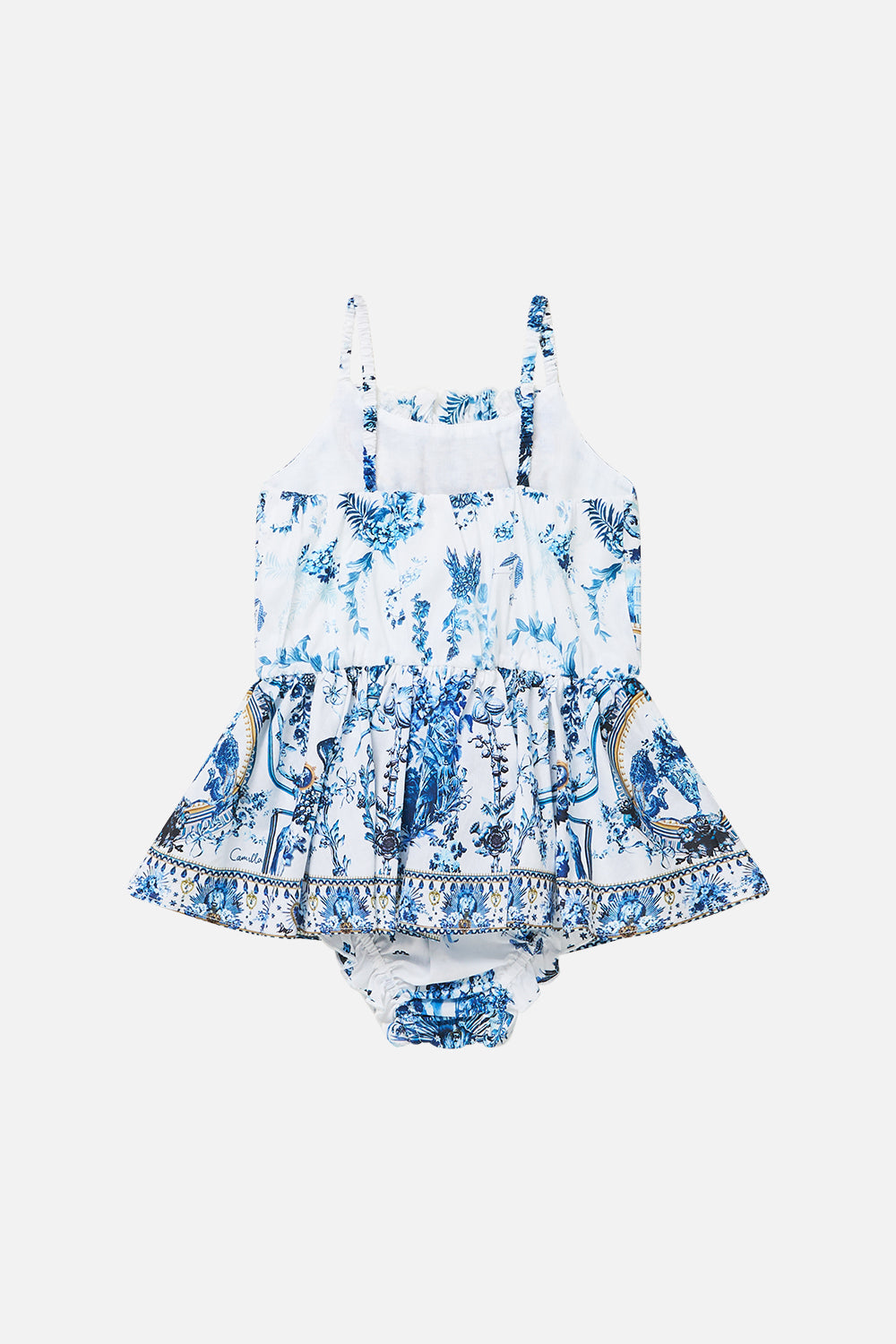 The CAMILLA Babies Jump Dress W/ Frill Neck The Porcelain Parlour in our The Porcelain Parlour print.