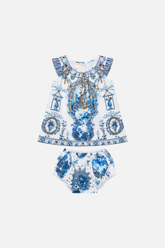 ENSEMBLE HAUT À MANCHES VOLANTS ET BLOOMER BÉBÉ THE PORCELAIN PARLOUR