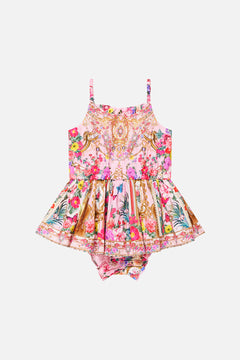 BABIES JUMP DRESS W FRILL NECK SHE’S NO WALLFLOWER