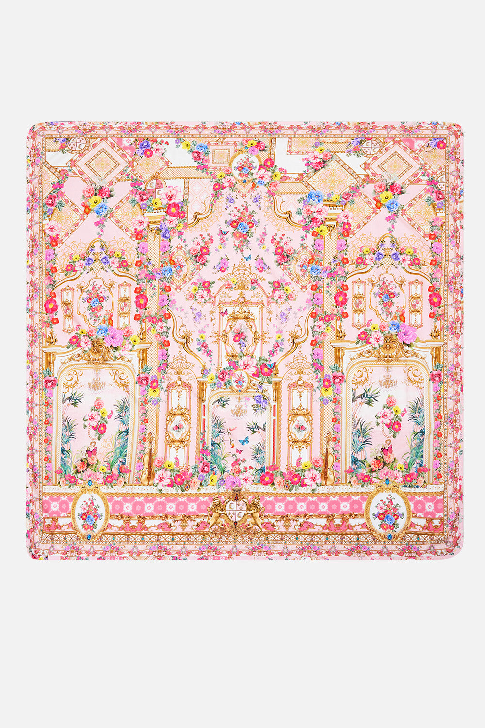 The CAMILLA Babies Square Blanket She's No Wallflower in our She's No Wallflower print.
