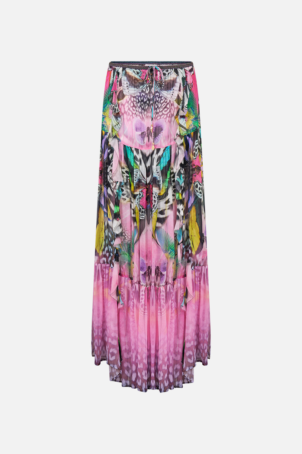 The CAMILLA TIERED SKIRT WITH RUFFLE DETAIL MILLAMORPHOSIS