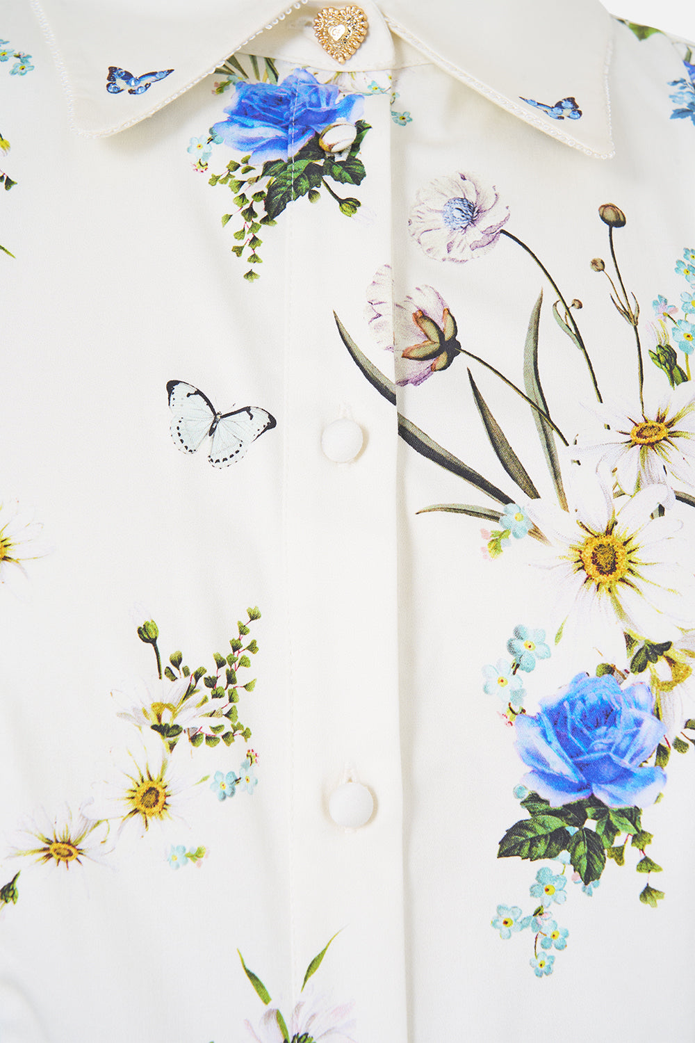 ROBE CHEMISE MI-LONGUE BOUTONNÉE CIEL PISSENLIT