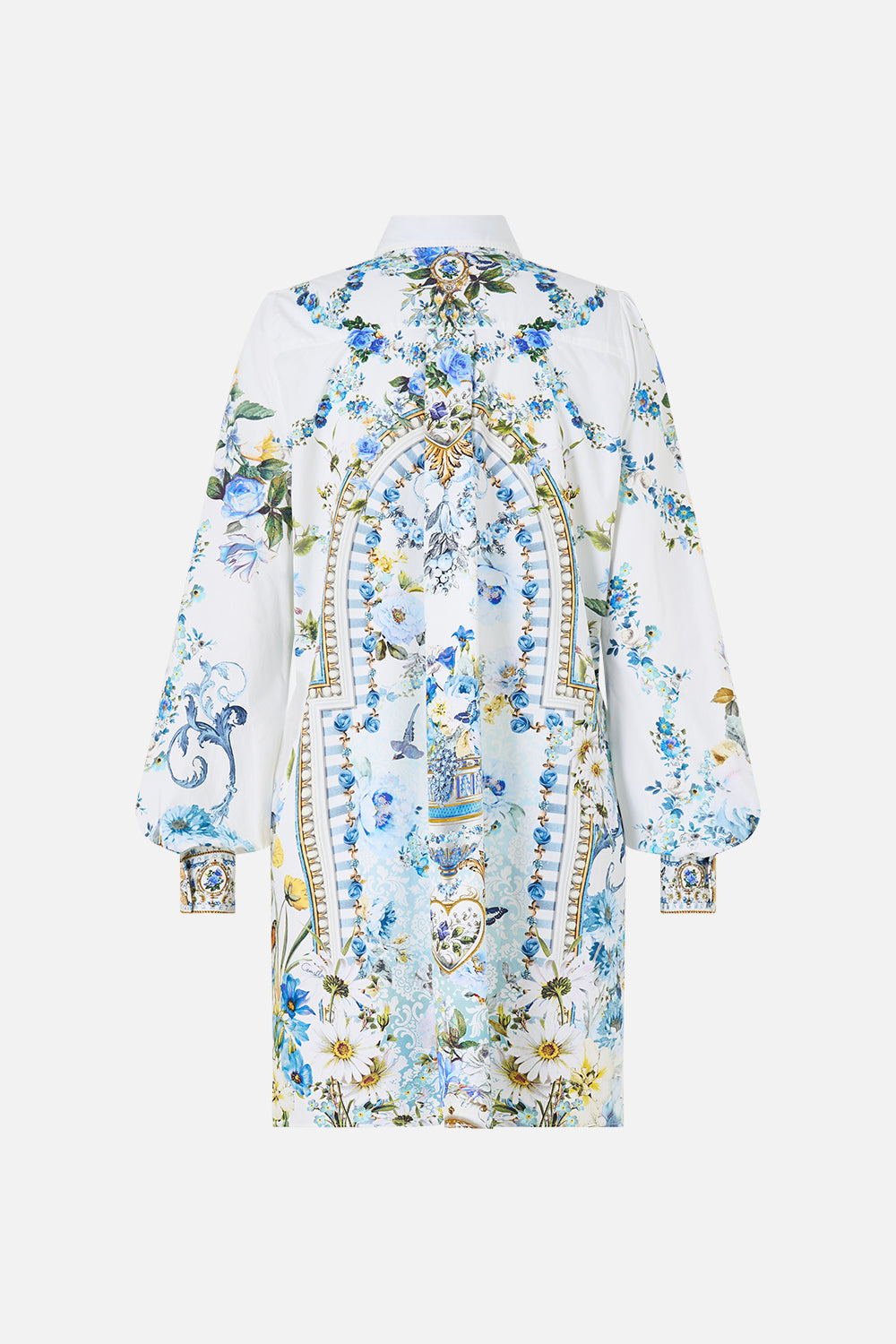 ROBE CHEMISE COL CHEMISIER AVEC PLIS RELIGIEUX DANDELION SKIES