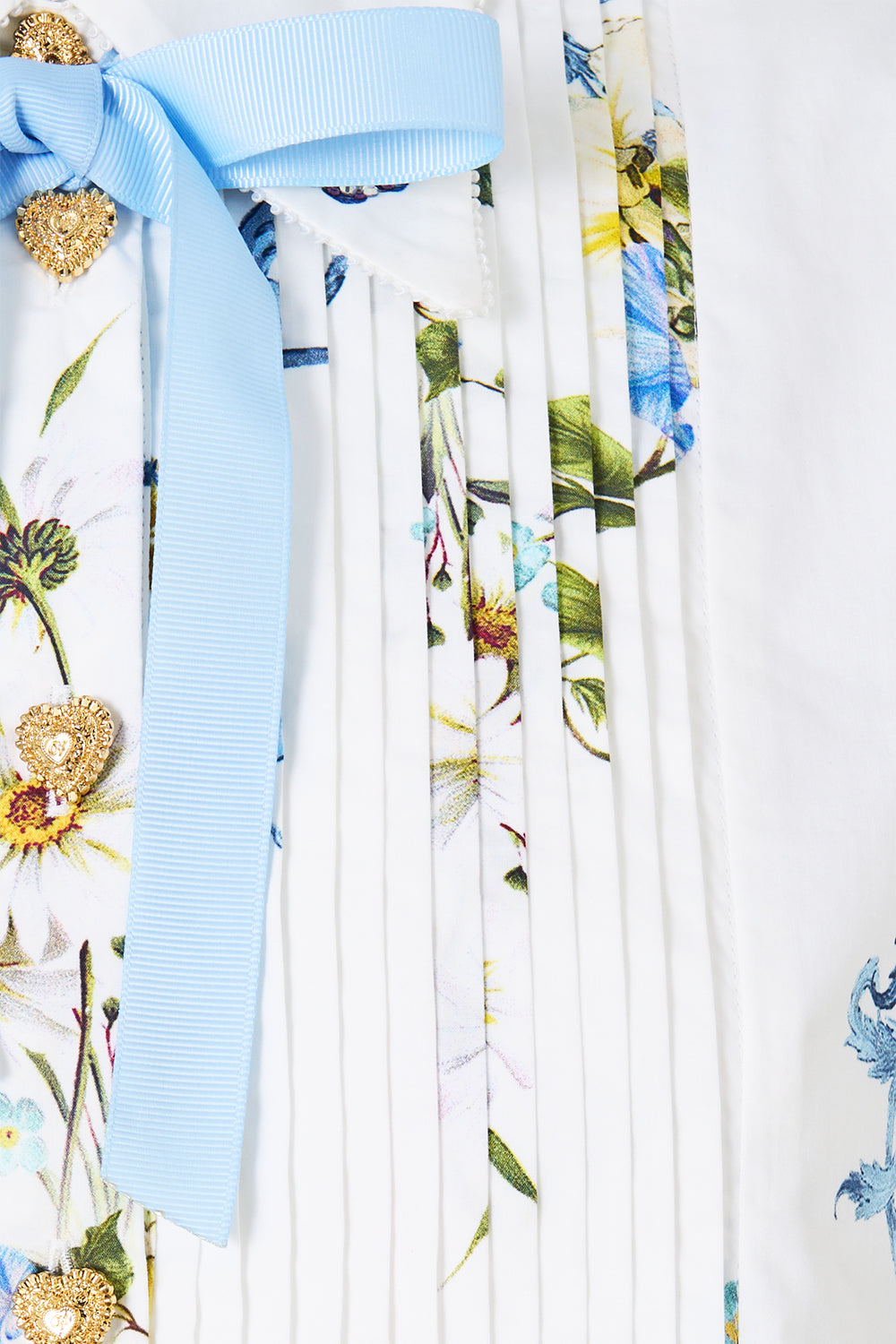 ROBE CHEMISE COL CHEMISIER AVEC PLIS RELIGIEUX DANDELION SKIES