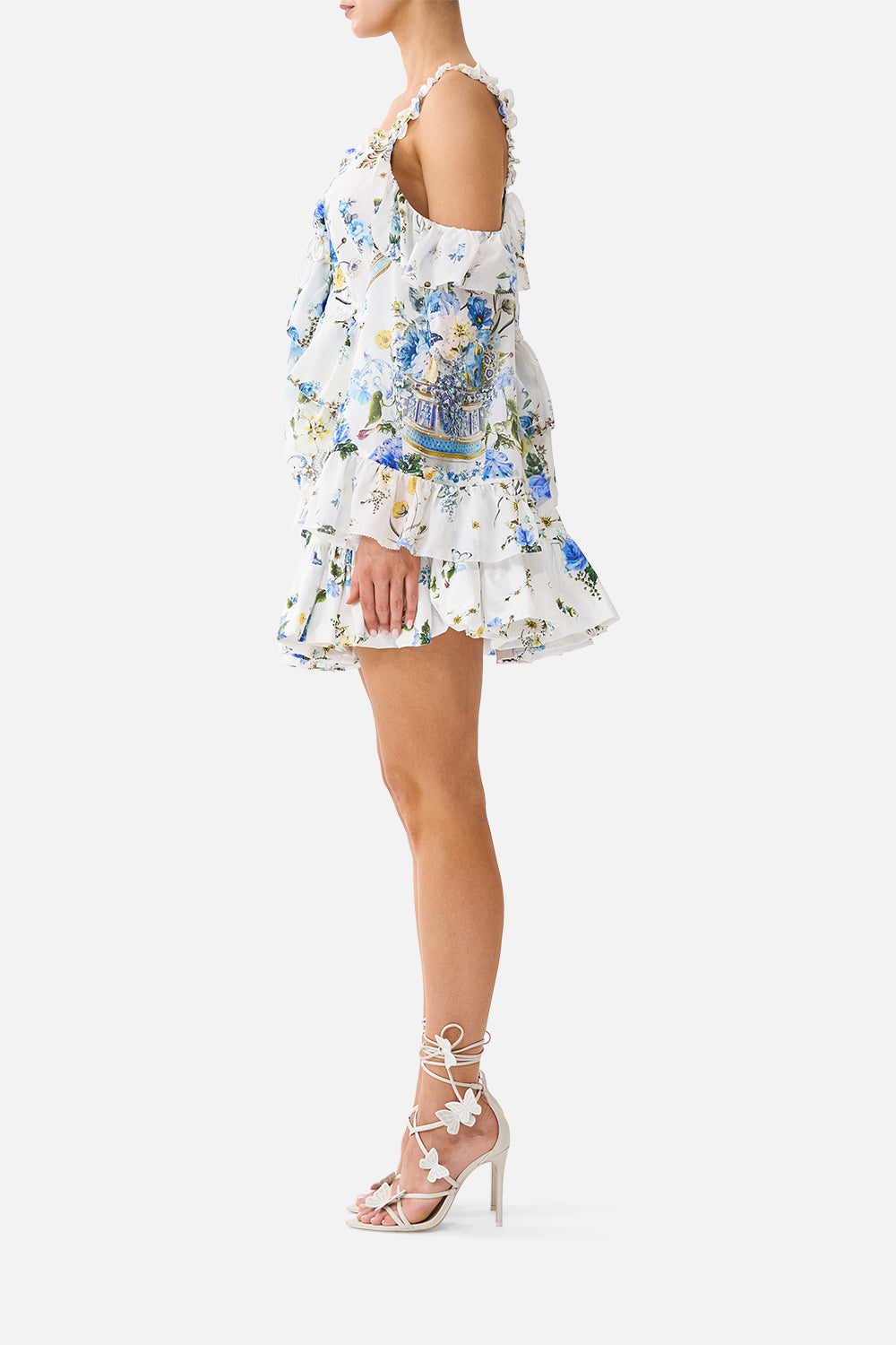 The CAMILLA BUBBLE MINI SKIRT DANDELION SKIES