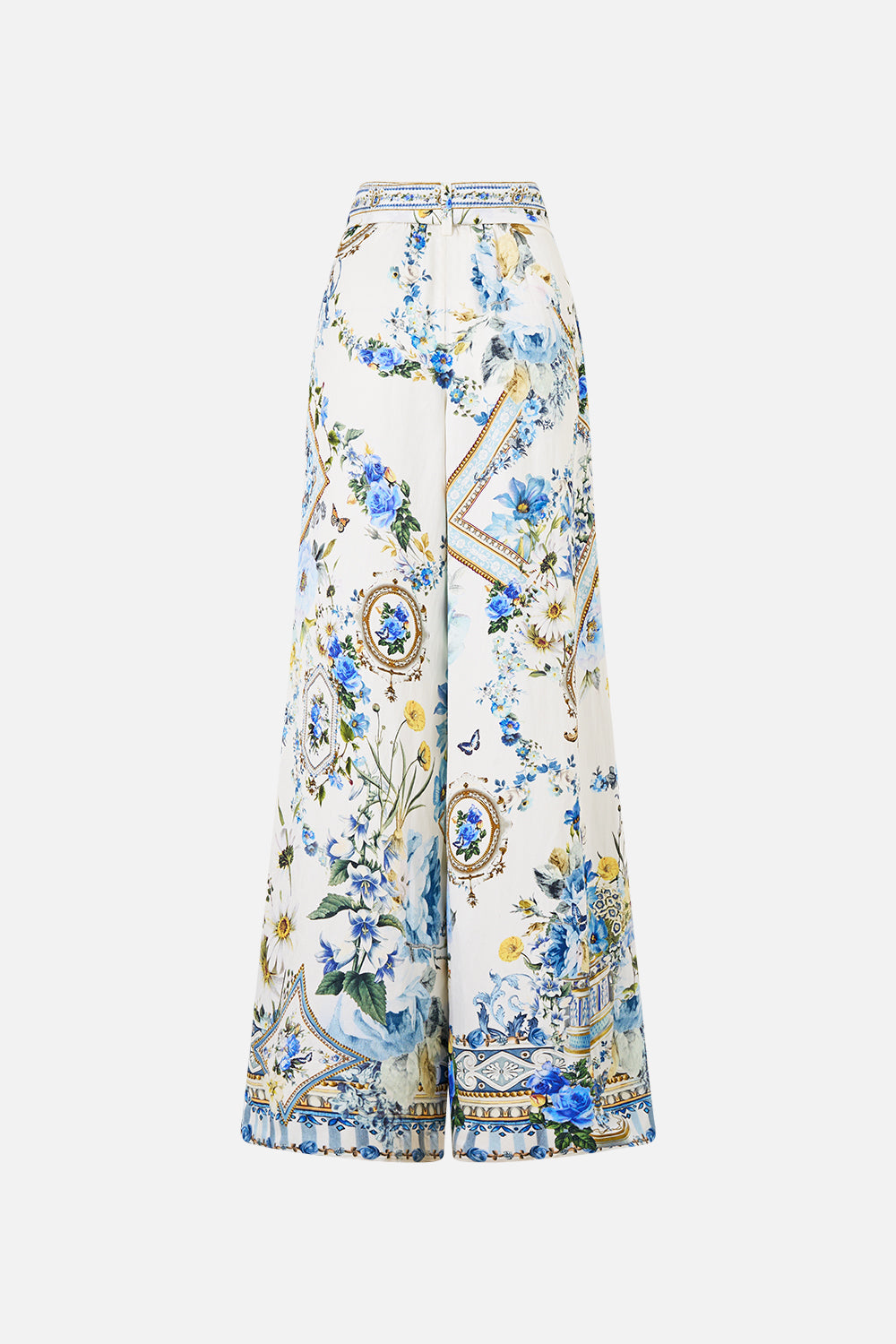 PANTALON LARGE CEINTURÉ AVEC FOULARD MOTIF PISSENLITS DANDELION SKIES