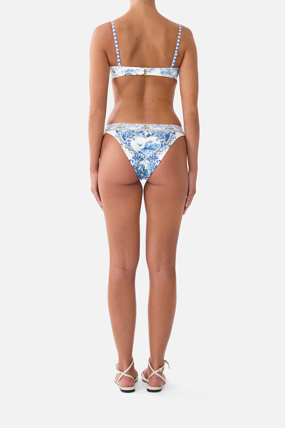 The CAMILLA Mini Regular Bikini Bottom The Porcelain Parlour in our The Porcelain Parlour print.