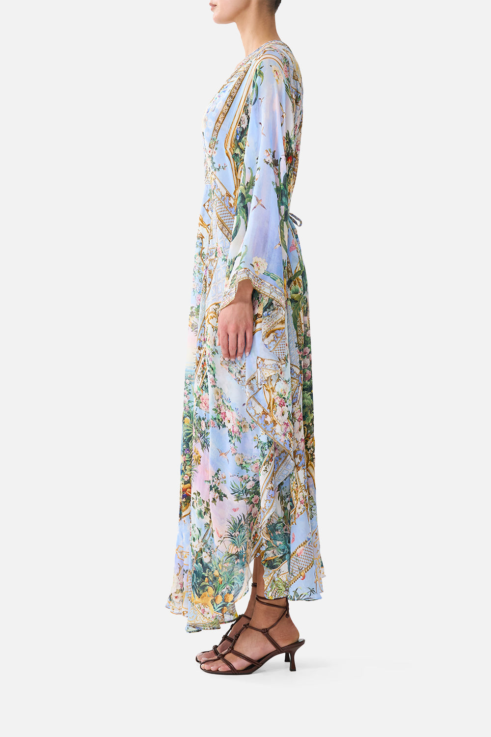 The CAMILLA LONG KAFTAN WITH WAIST DETAIL SISI SOCIETY