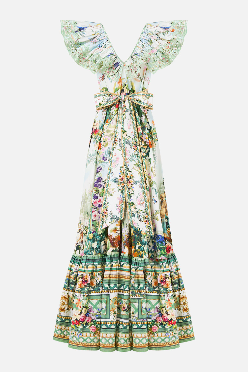 The CAMILLA FRILL NECK DRESS WITH HARDWARE ART FOR THE EMPRESS