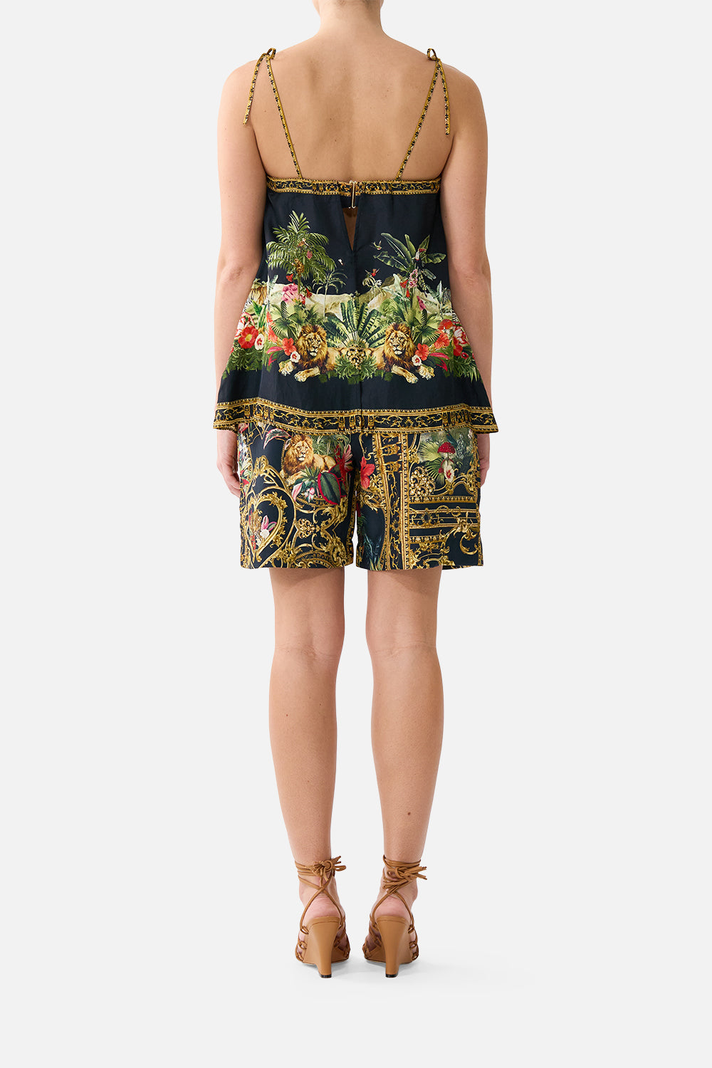 The CAMILLA Longline Short Palace Zoology in our Palace Zoology print.