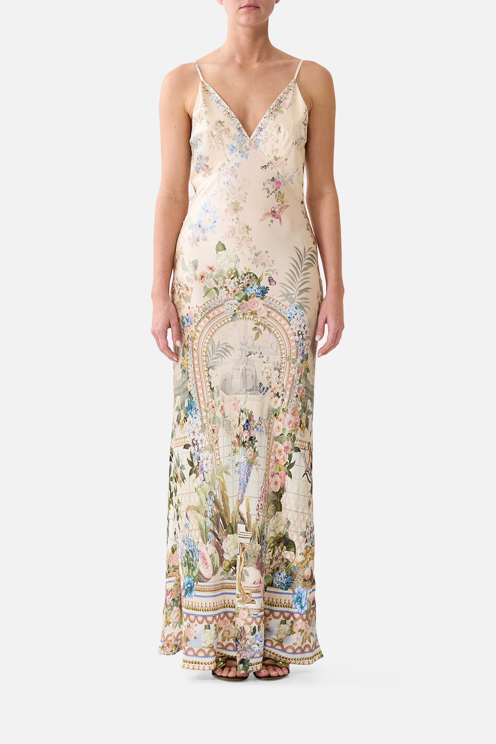 ROBE LONGUE BIAIS COL V MIDSUMMER MASTERPIECE