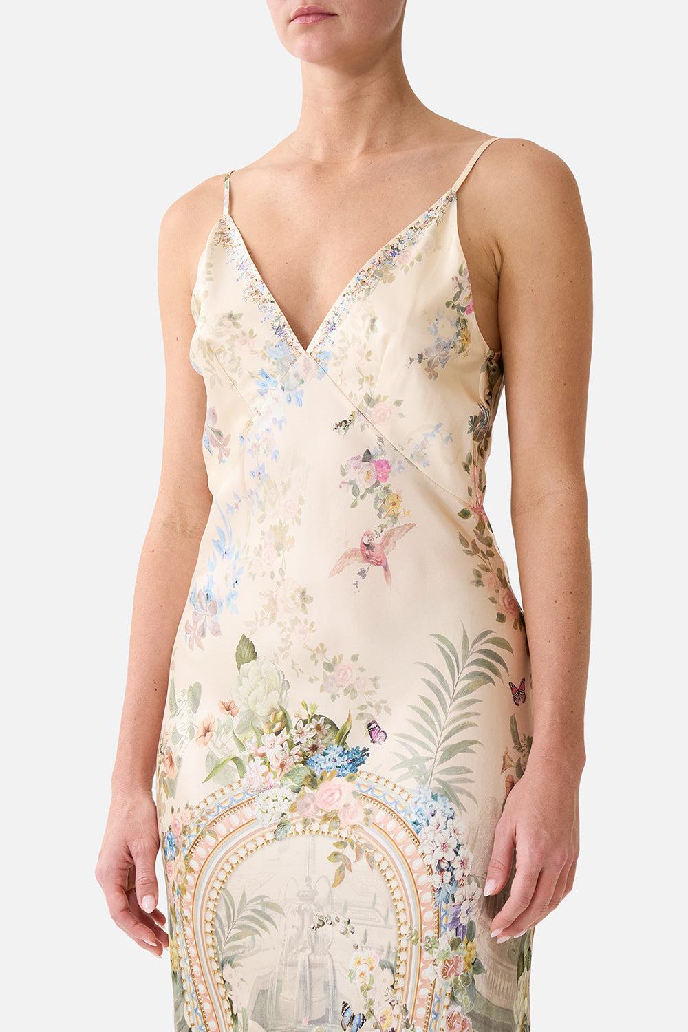 ROBE LONGUE BIAIS COL V MIDSUMMER MASTERPIECE