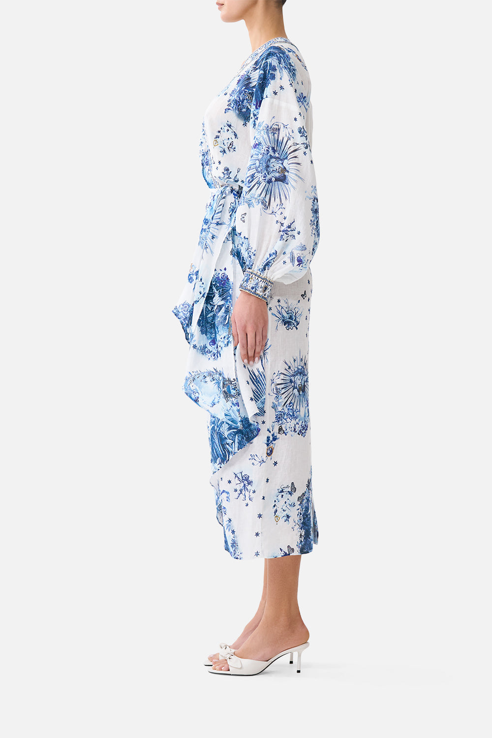 WRAP MIDI DRESS THE PORCELAIN PARLOUR
