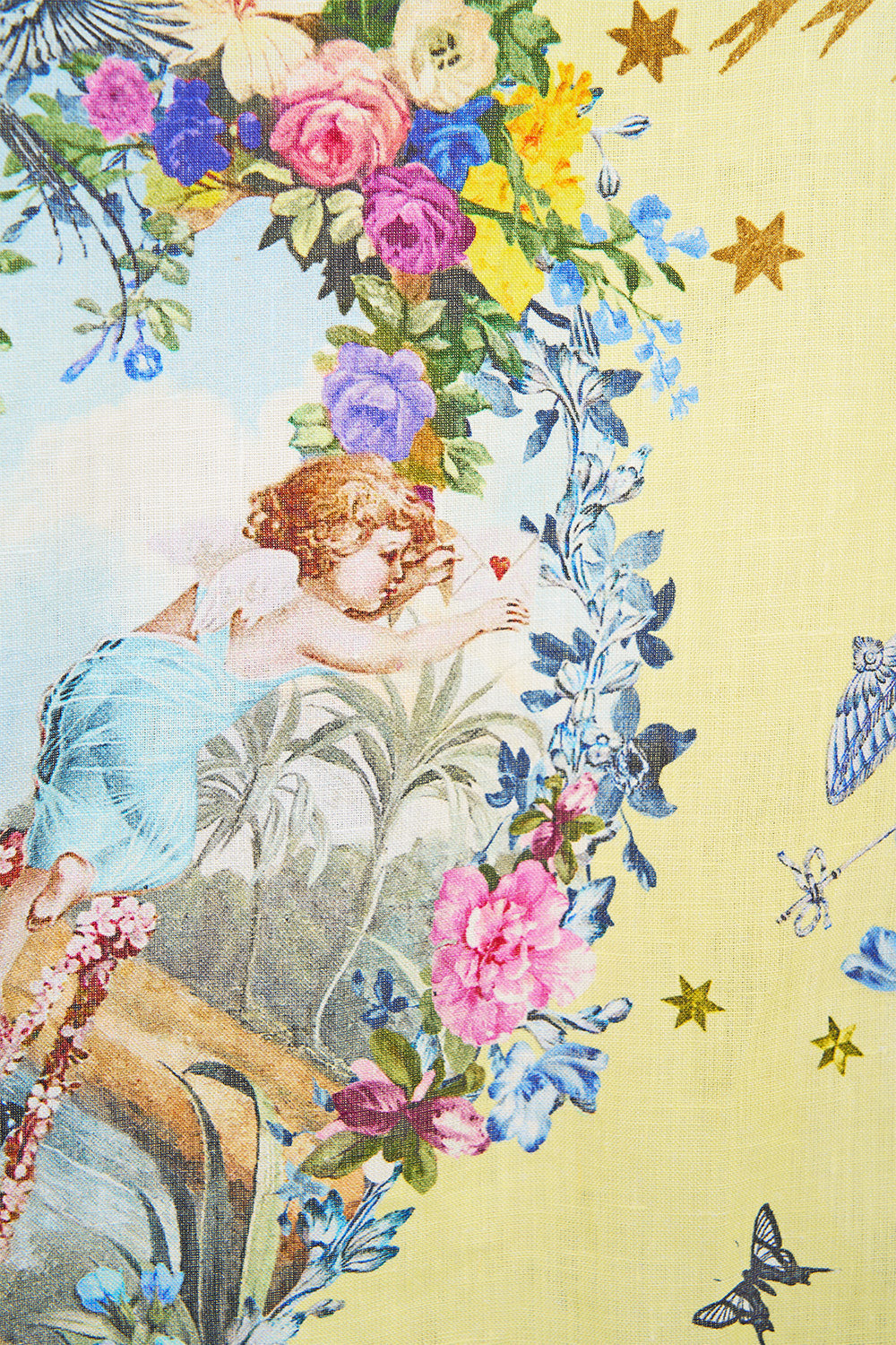 The CAMILLA Waistband Dress With Tie Detail Chinoiserie Child in our Chinoiserie Child print.