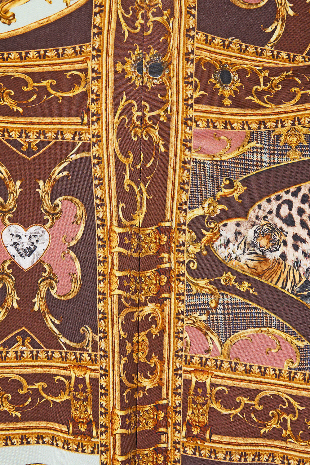 The CAMILLA GATHERED JERSEY LONG DRESS ANIMALS IN THE PALACE
