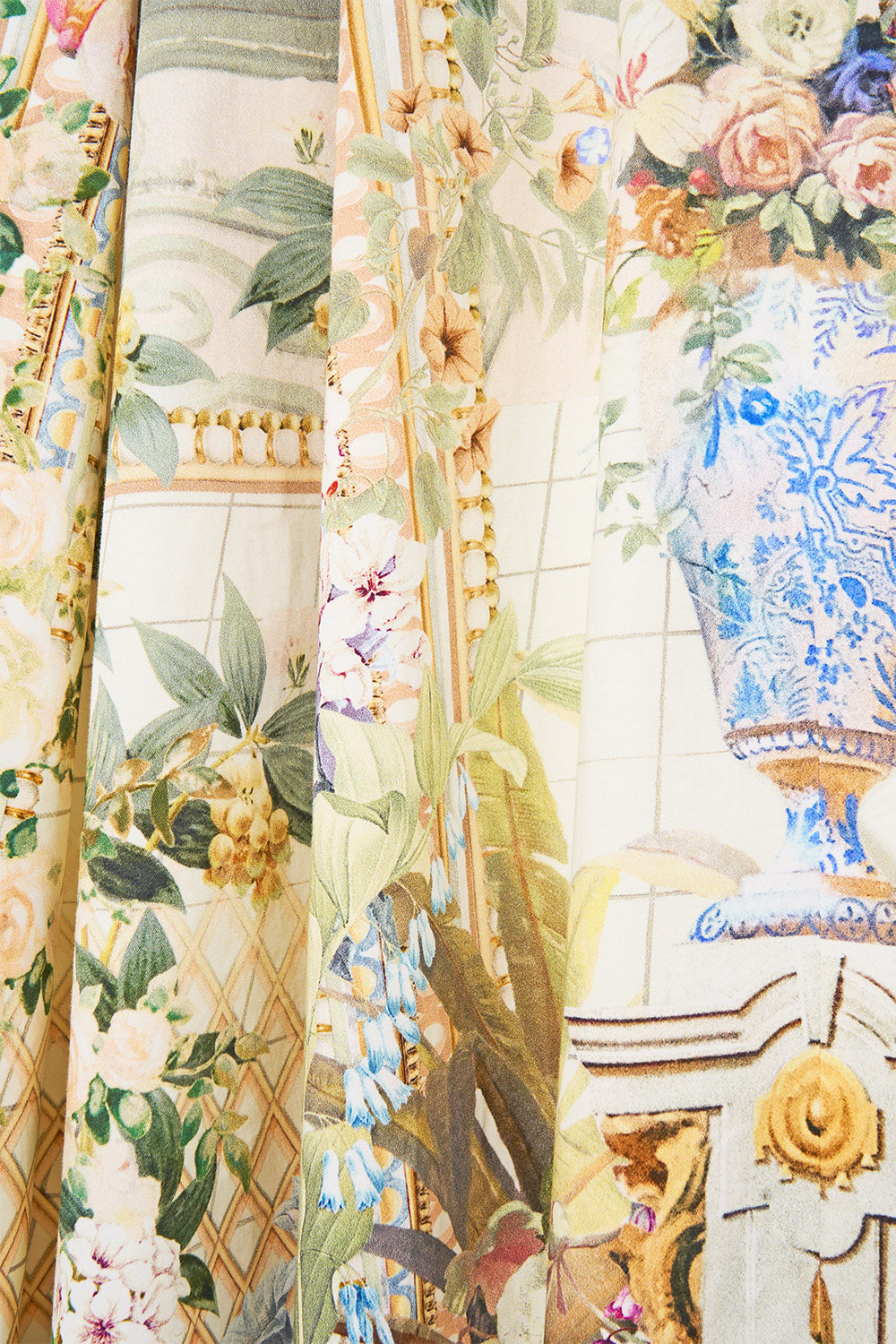 The CAMILLA V NECK FRILL MIDI DRESS MIDSUMMER MASTERPIECE