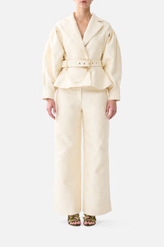 RELAXED TROUSER WITH BACK YOKE MIDSUMMER MASTERPIECE