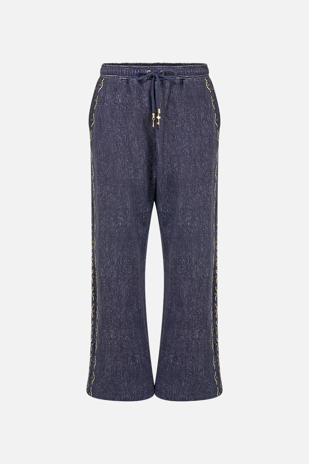 STRAIGHT LEG TRACK PANT CLOAKED IN BAROQUE