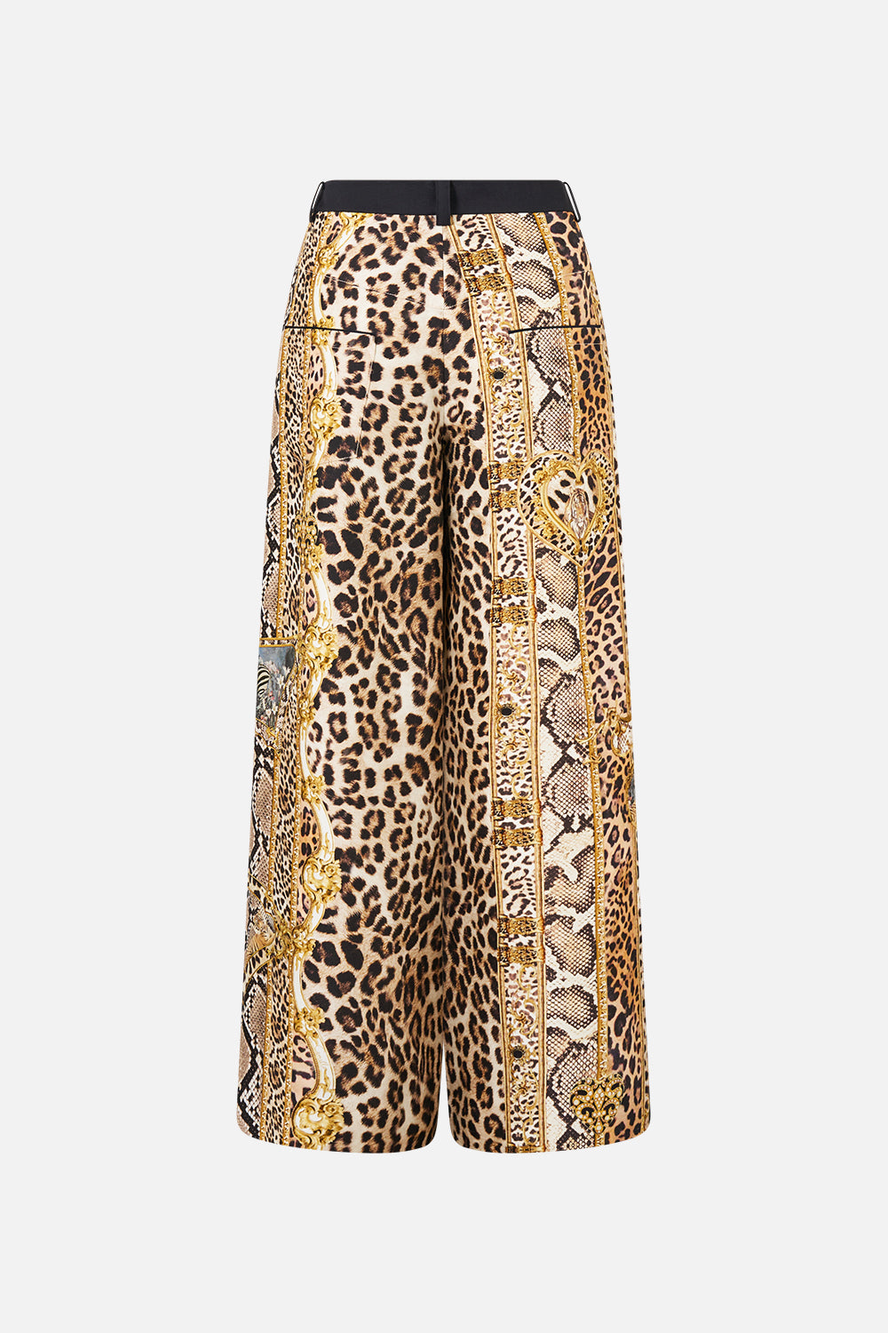 The CAMILLA RELAXED TROUSER WITH BACK YOKE LEOPARD LIBERTINE