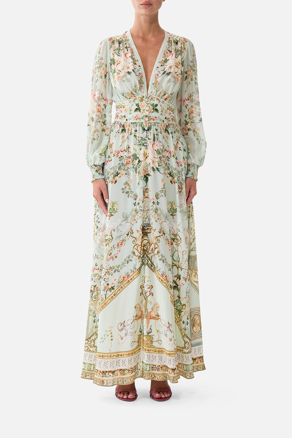 ROBE BOUTONNÉE AVEC TAILLE AJUSTÉE WILDFLOWER WUNDERLAND