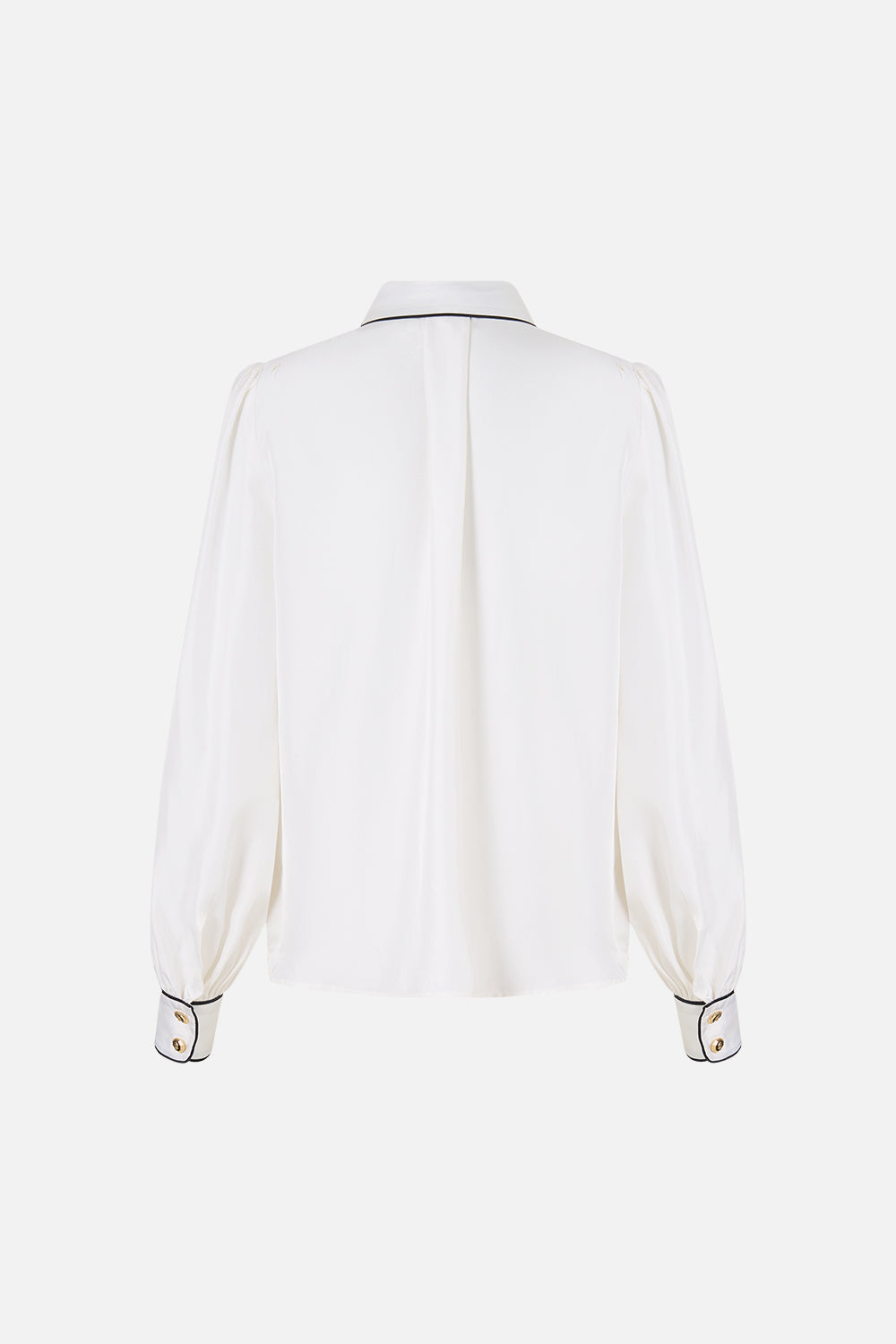The CAMILLA Collared Shirt with Pintucks Leopard Libertine in our Leopard Libertine print.