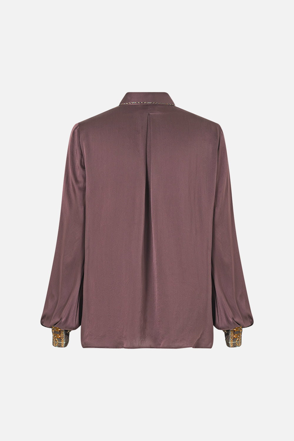 The CAMILLA COLLARED SHIRT WITH FRILL NECK DETAIL ANIMALS IN THE PALACE
