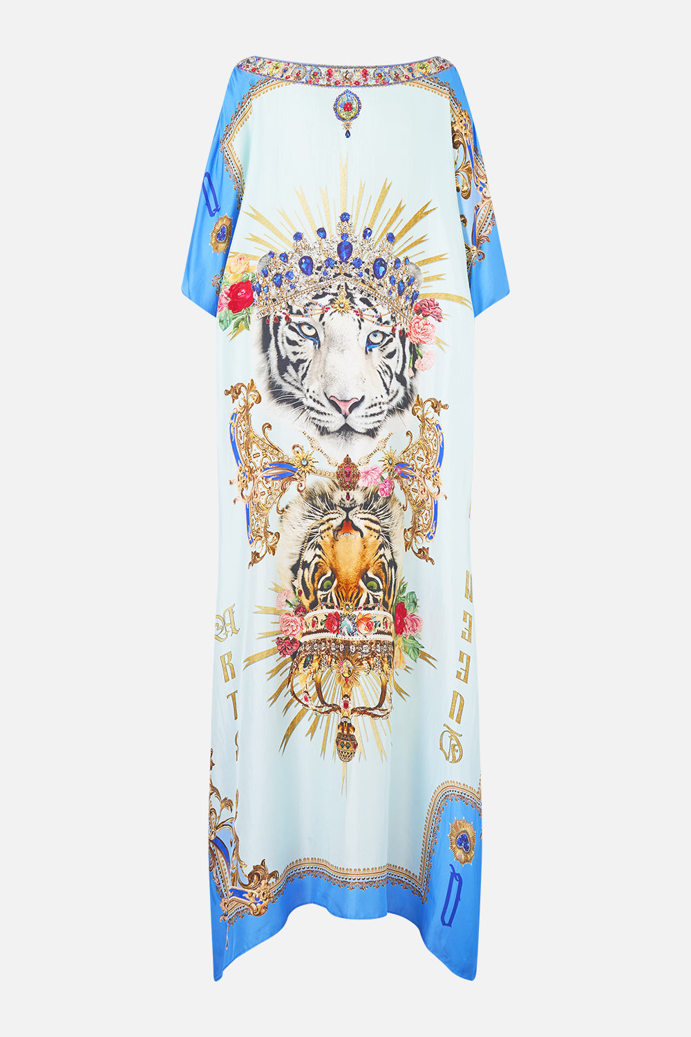 ROUND NECK KAFTAN VERSES IN VINTAGE
