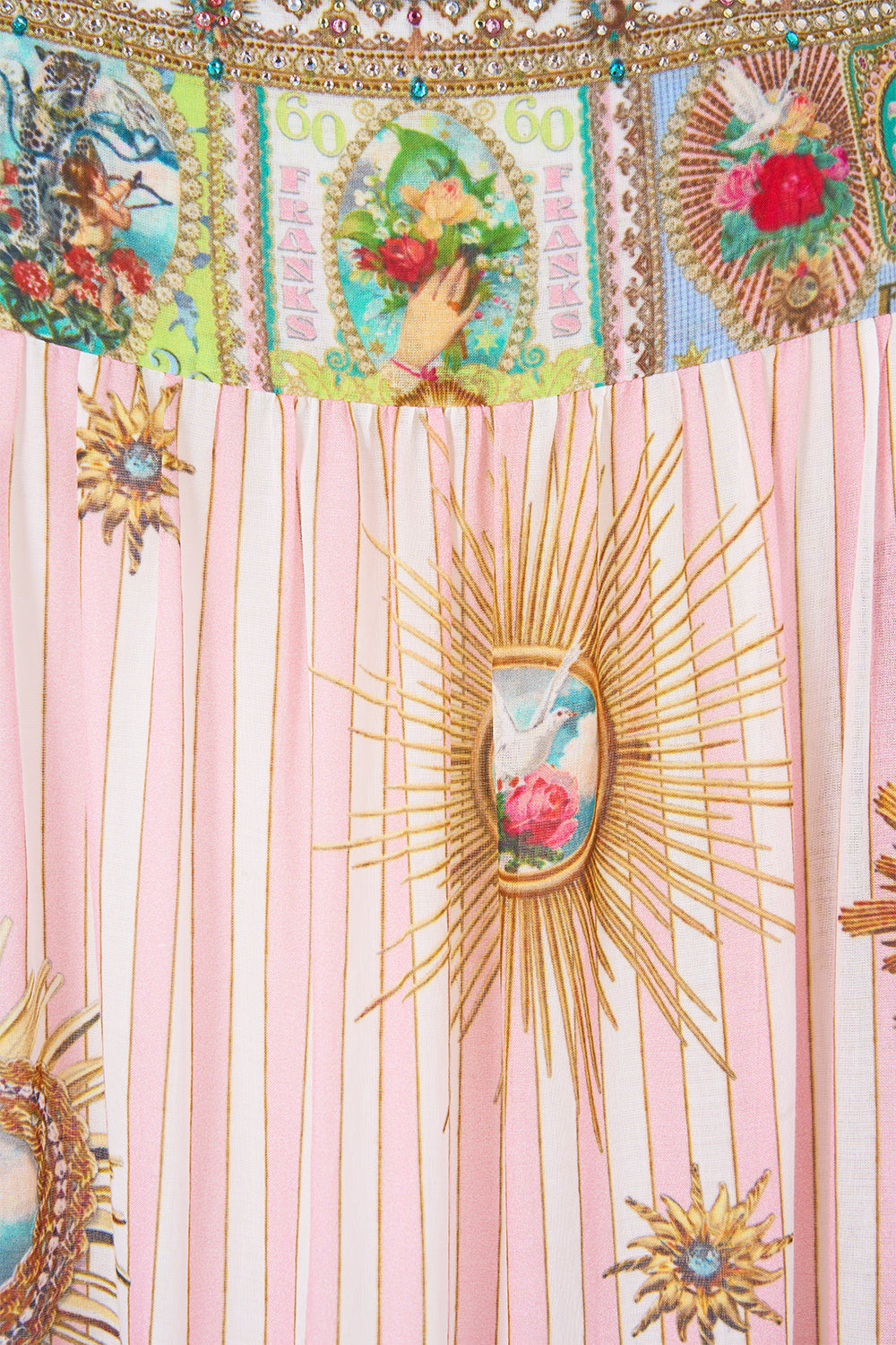 The CAMILLA LONG TIERED DRESS WITH BOW TIES PAINTED PRAYERS