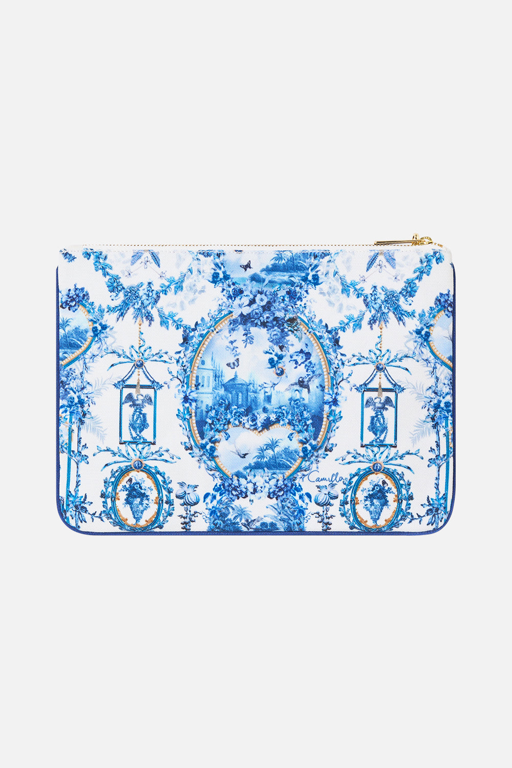 SMALL CANVAS CLUTCH THE PORCELAIN PARLOUR