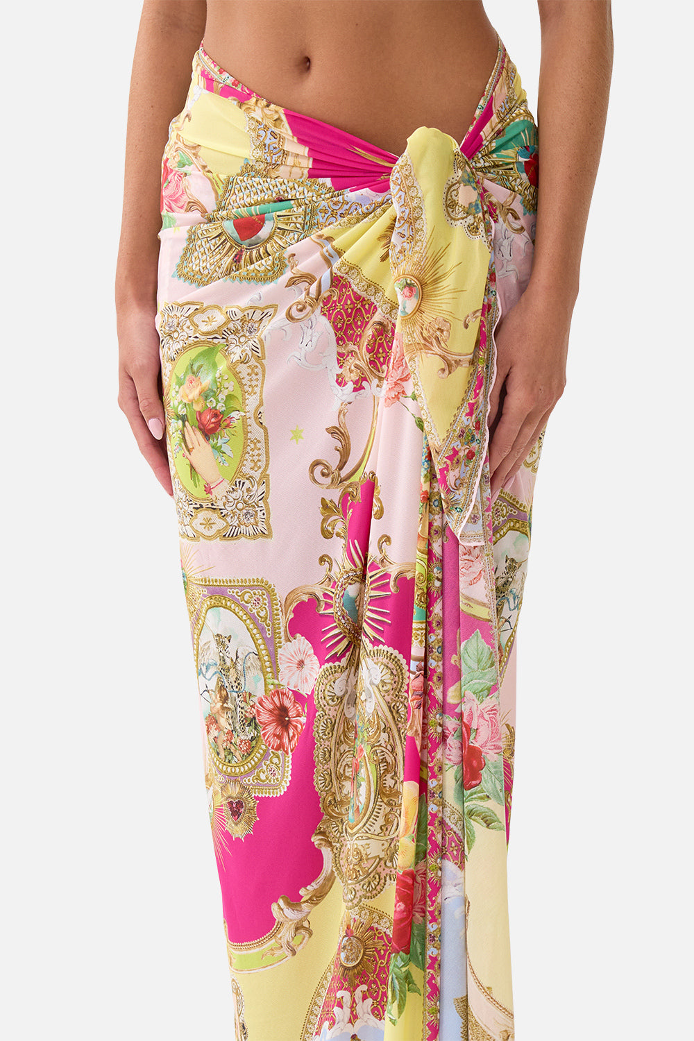 The CAMILLA MULTI WEAR LONG SARONG PAINTED PRAYERS