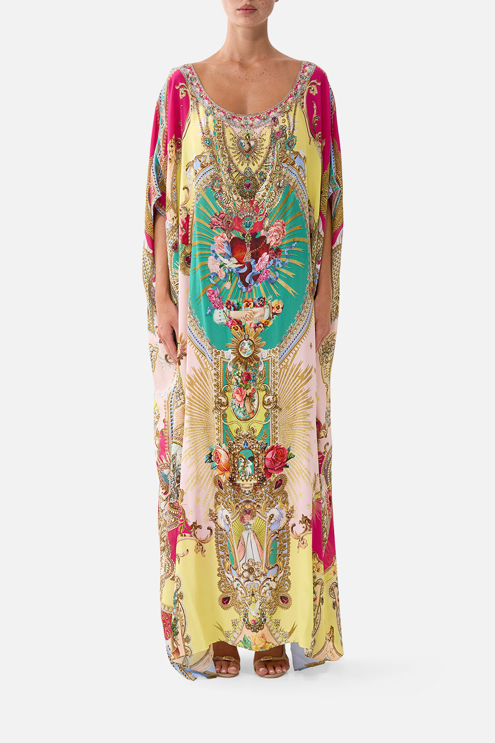 ROUND NECK KAFTAN PAINTED PRAYERS