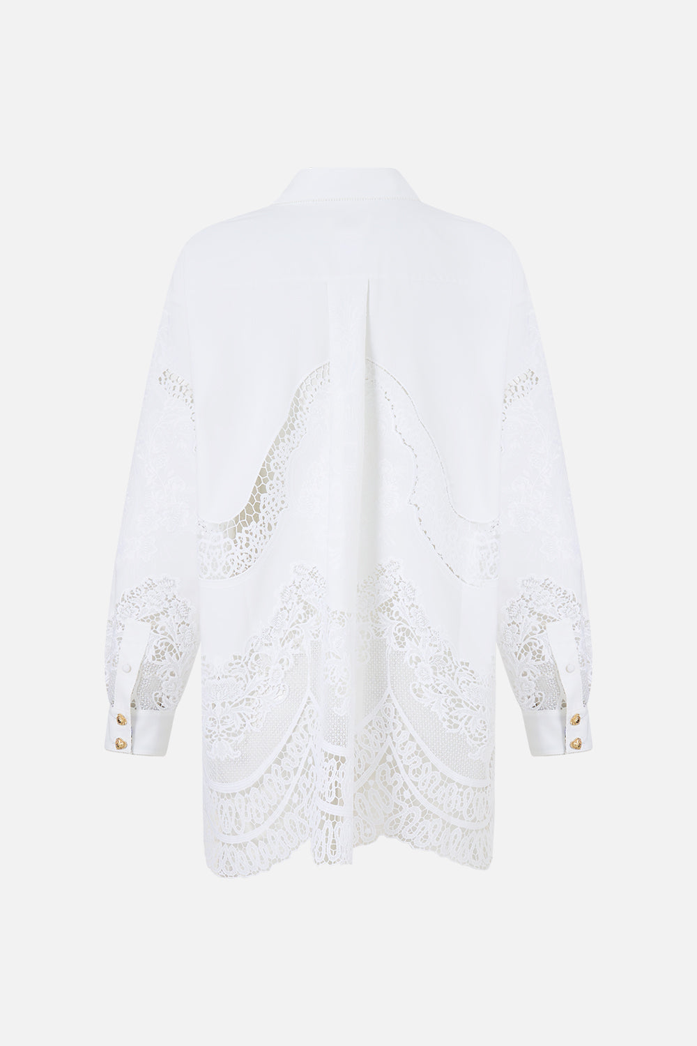 The CAMILLA SIDE SPLIT SHIRT DANDELION SKIES
