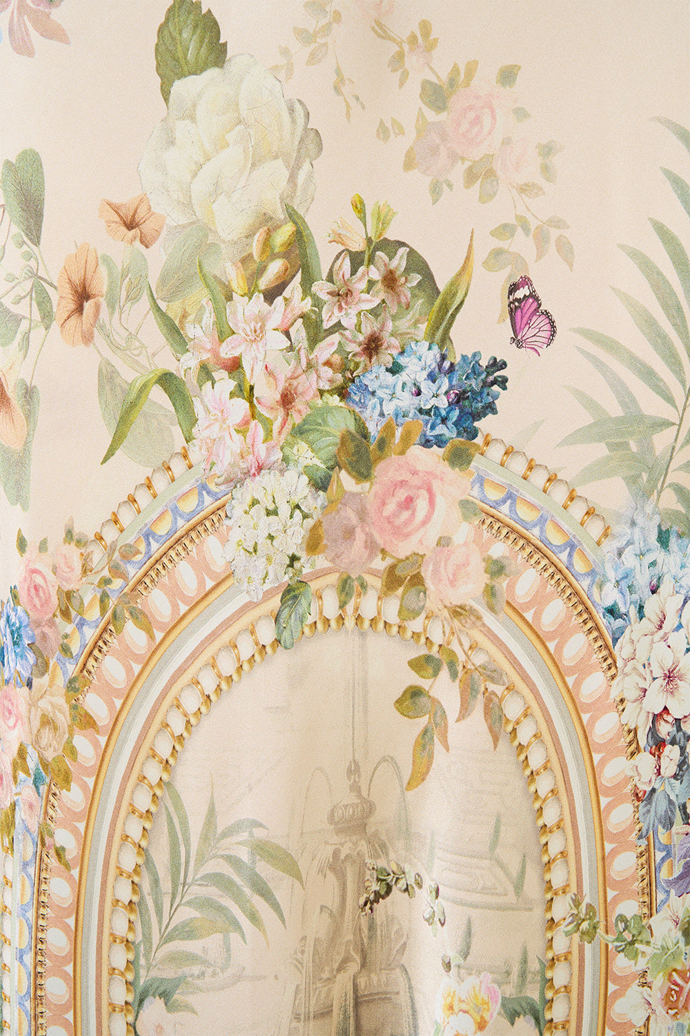 V NECK DRESS WITH FLARED SLEEVE MIDSUMMER MASTERPIECE