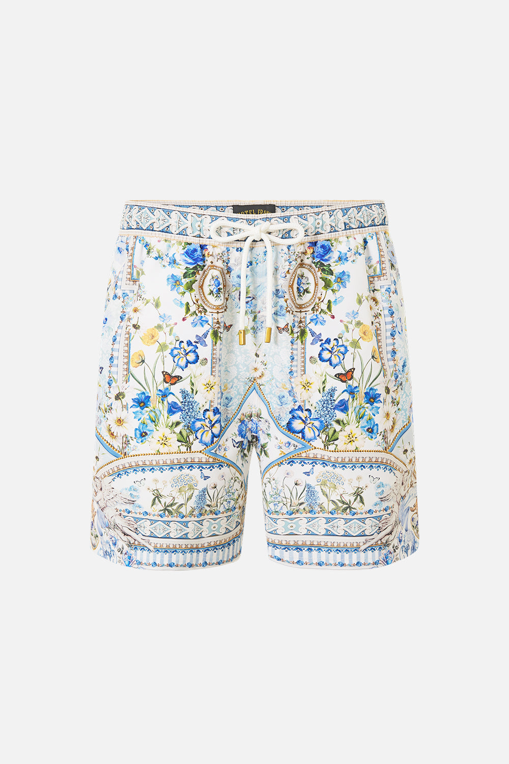 SHORT DE BAIN MI-LONG À TAILLE ÉLASTIQUE MOTIF DANDELION SKIES